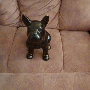 It's one and a half foot tall ceramic black French bulldog
